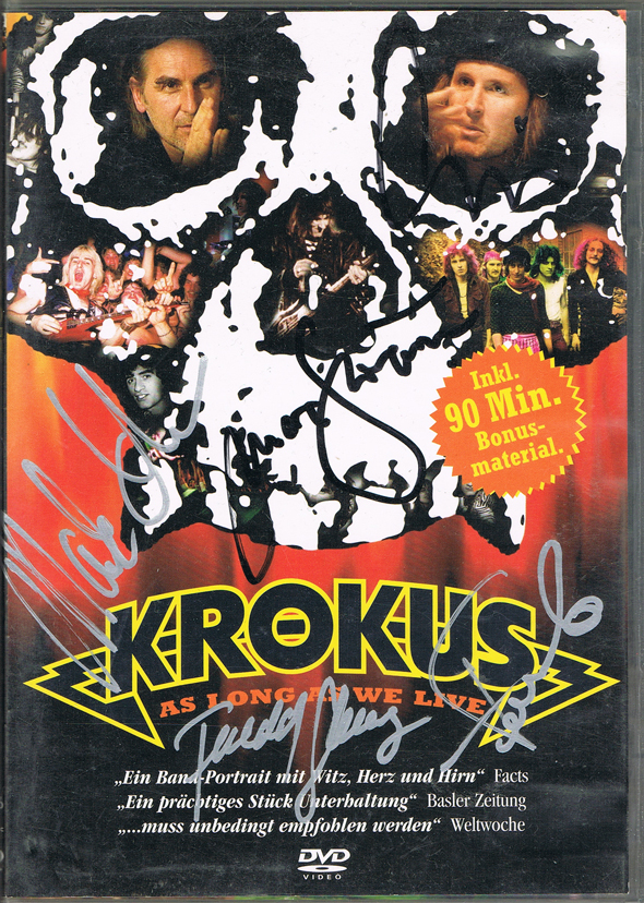 Krokus As Long signed DVD