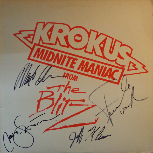 Krokus Midnight Maniac signed 12"
