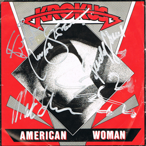 Krokus American Woman signed Single