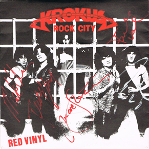 Krokus Rock City signed single